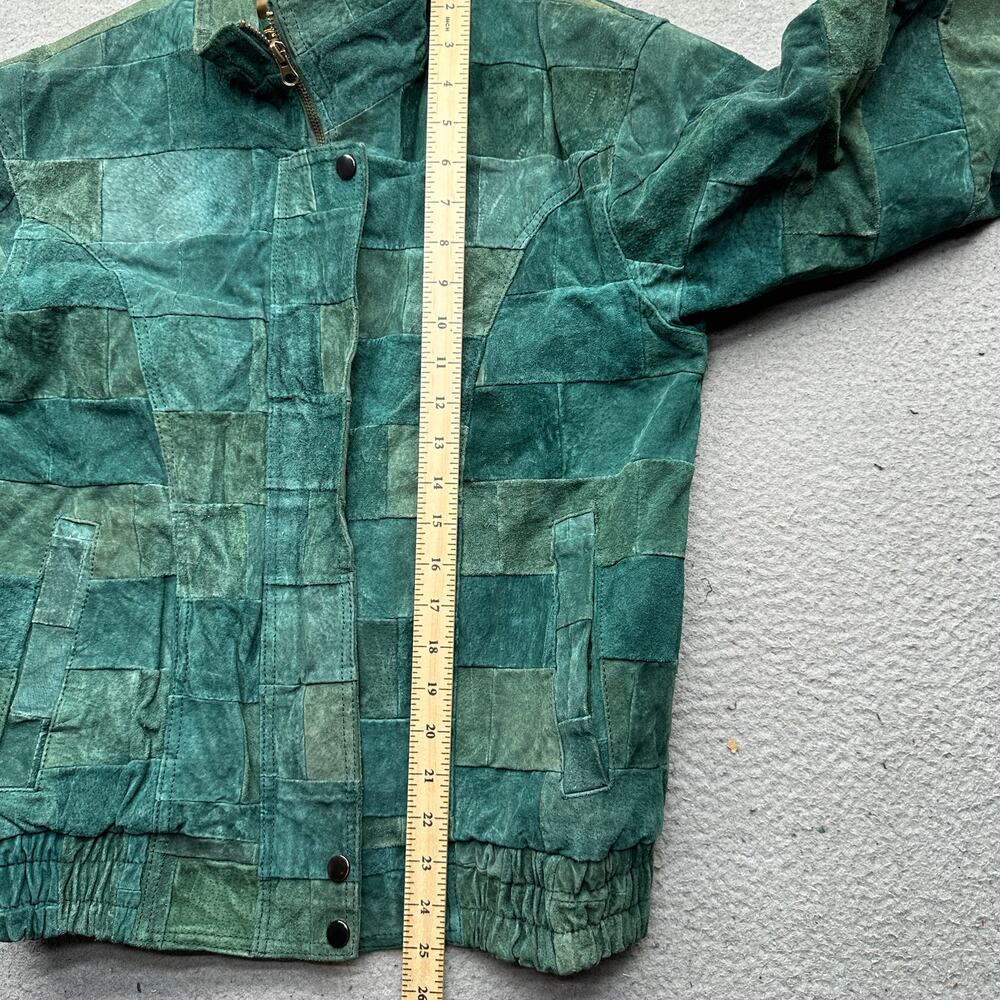 Vintage Outlaws Patchwork Leather Jacket Mens Sma… - image 4